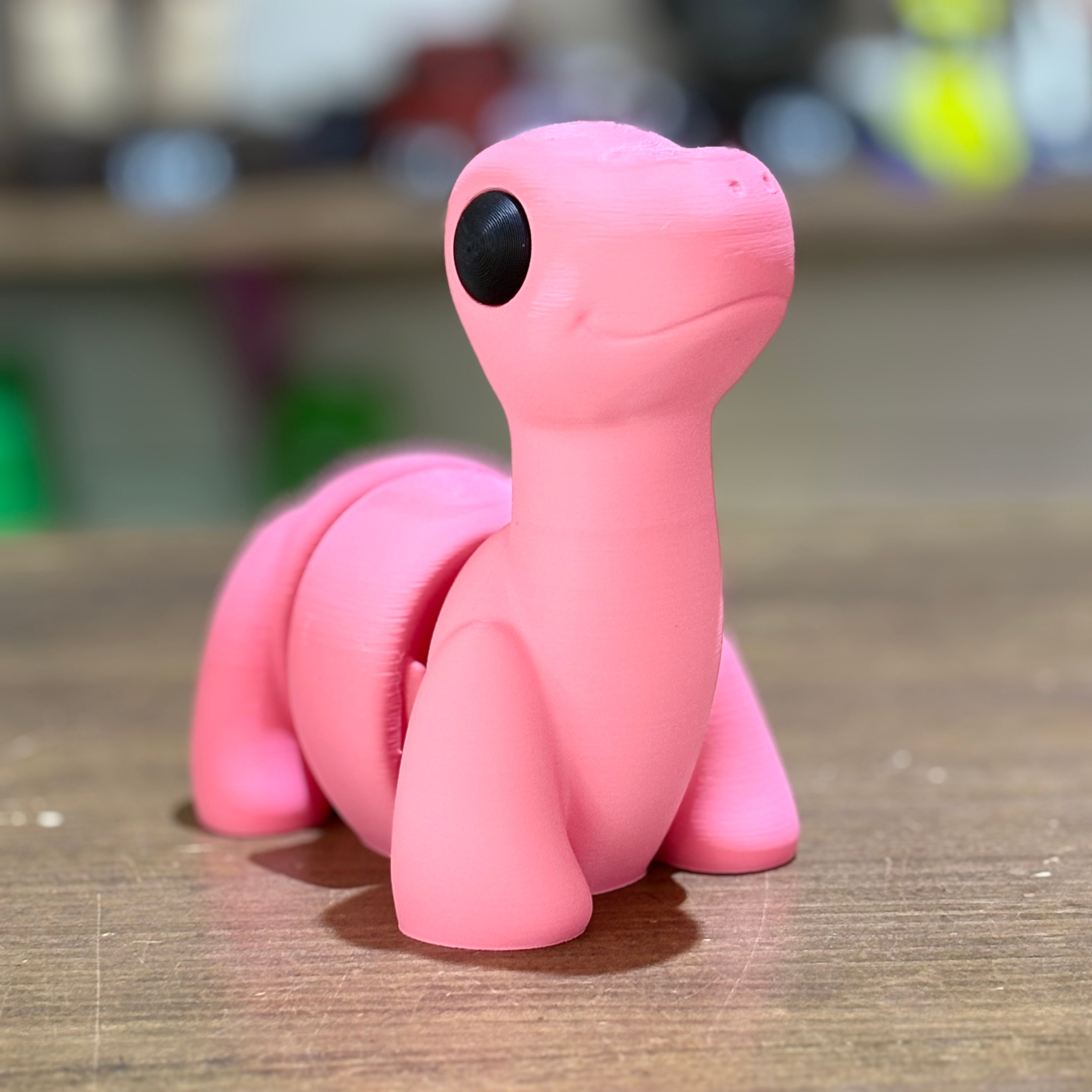 MAXI BRONTOSAURUS FLEXI ROSA
