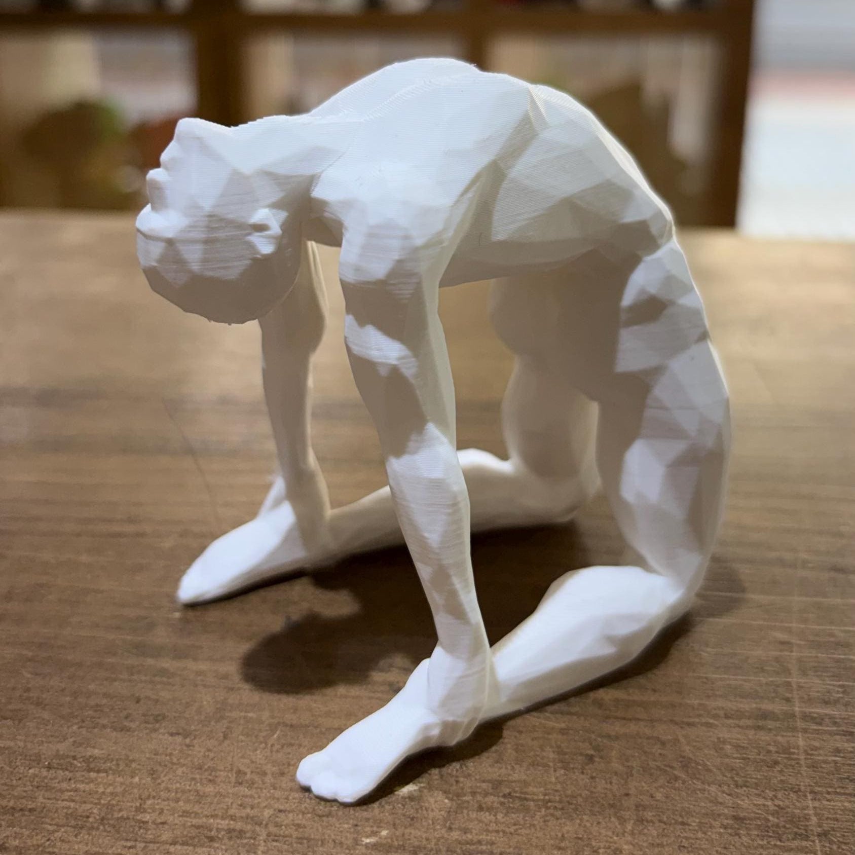 FIGURA MASCULINA YOGA ESTILO POLIGONAL