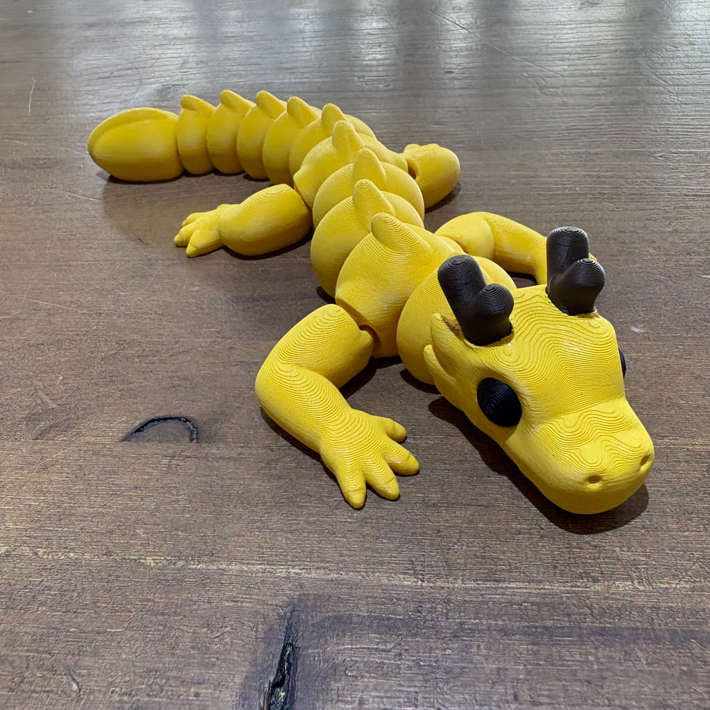 GREEN YELLOW FLEXI DRAGON