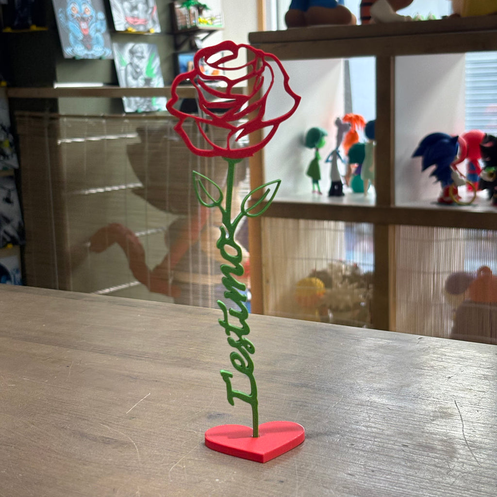 ROSA CON MENSAJE