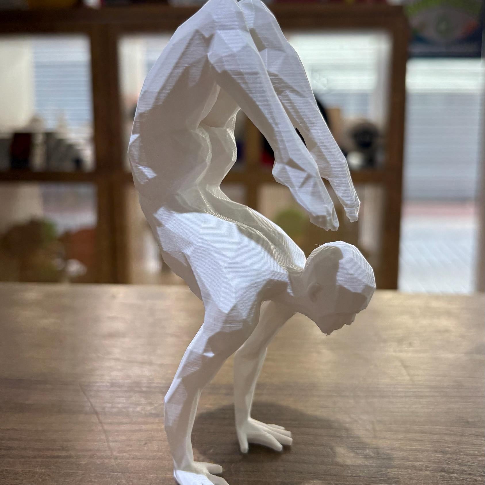 FIGURA MASCULINA YOGA ESTILO POLIGONAL