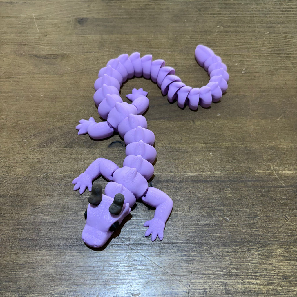 LARGE LILAC FLEXI DRAGON