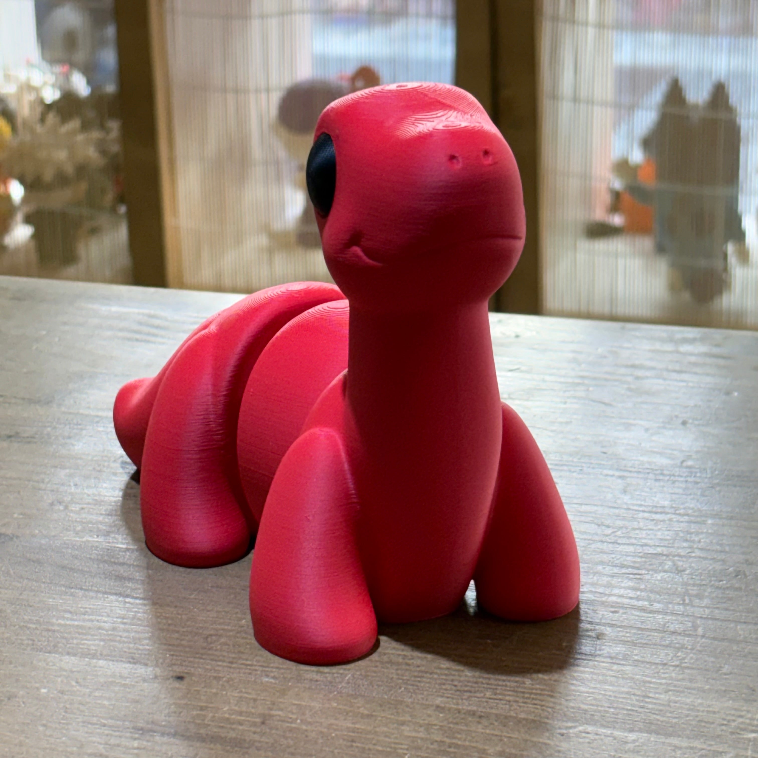 MAXI BRONTOSAURUS FLEXI ROJO