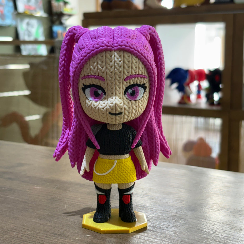 PERSONAJE ESTILO CROCHET 3D