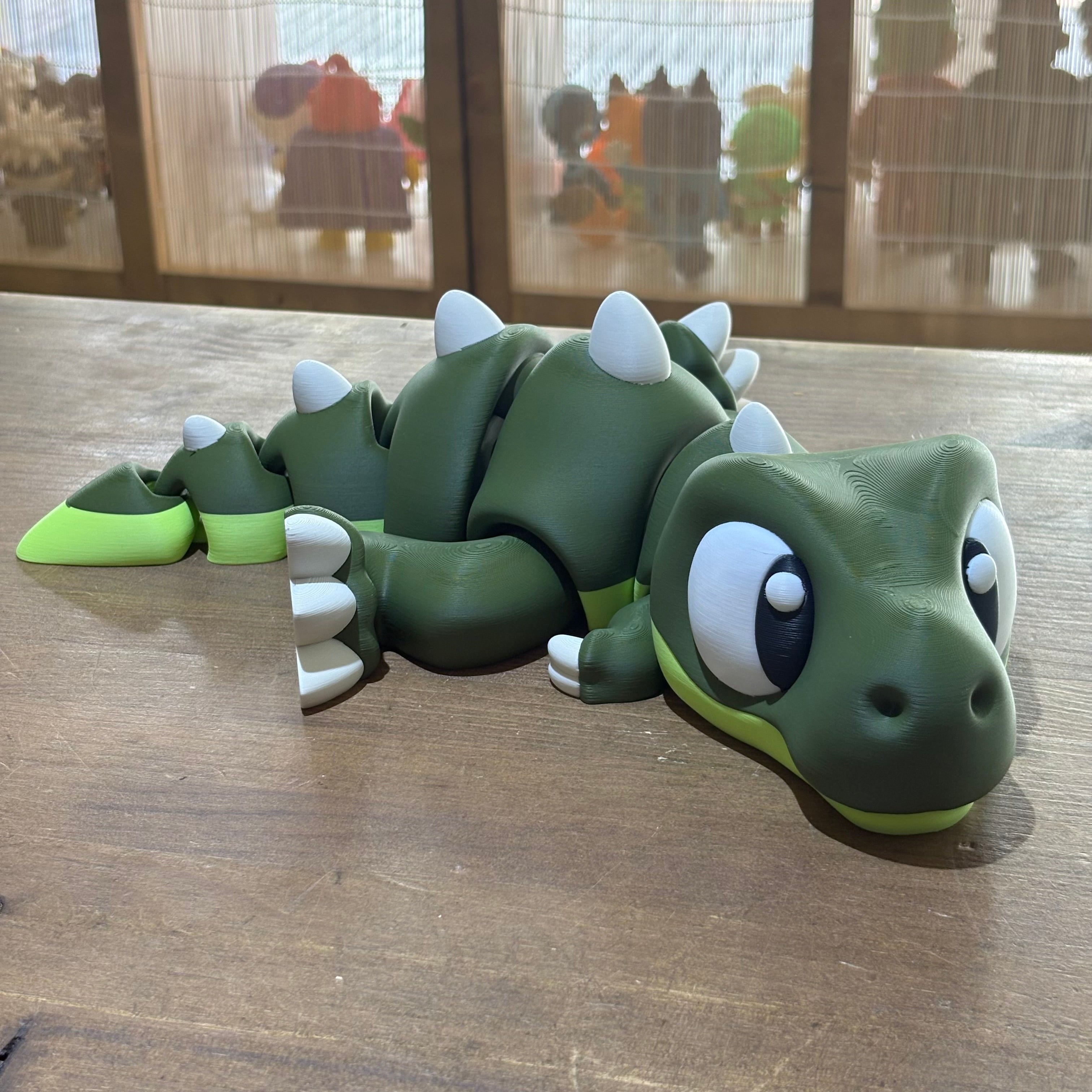 MAXI FLEXI RED BRONTOSAURUS