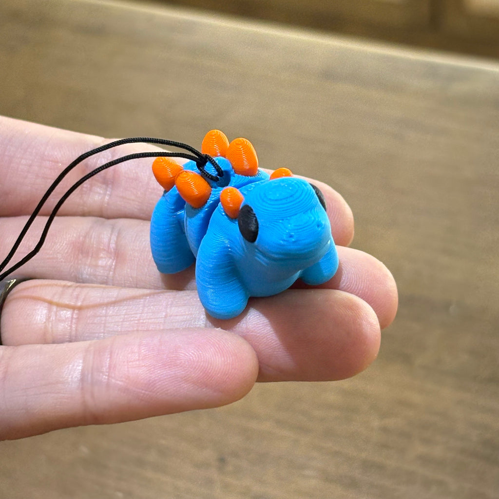 LLAVERO MINI STEGOSAURUS FLEXI AZUL