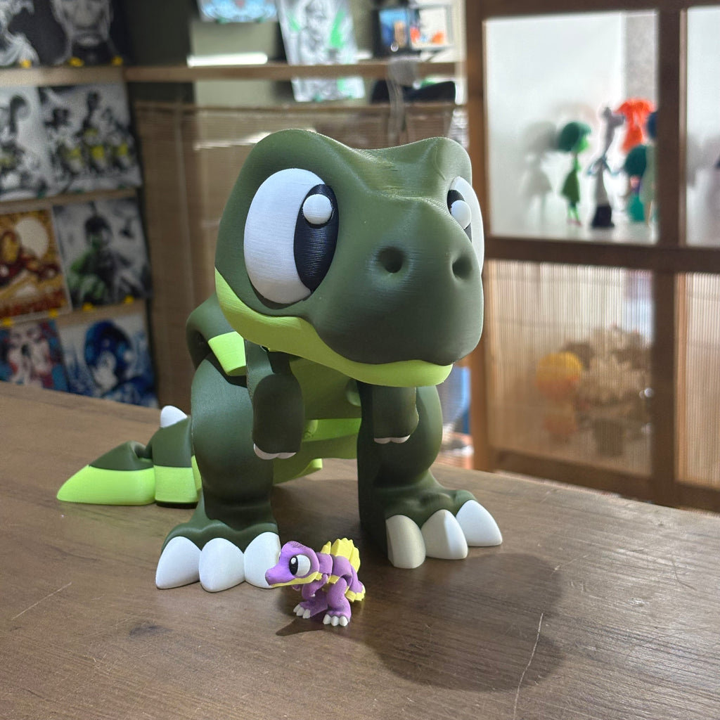 MAXI FLEXI RED BRONTOSAURUS