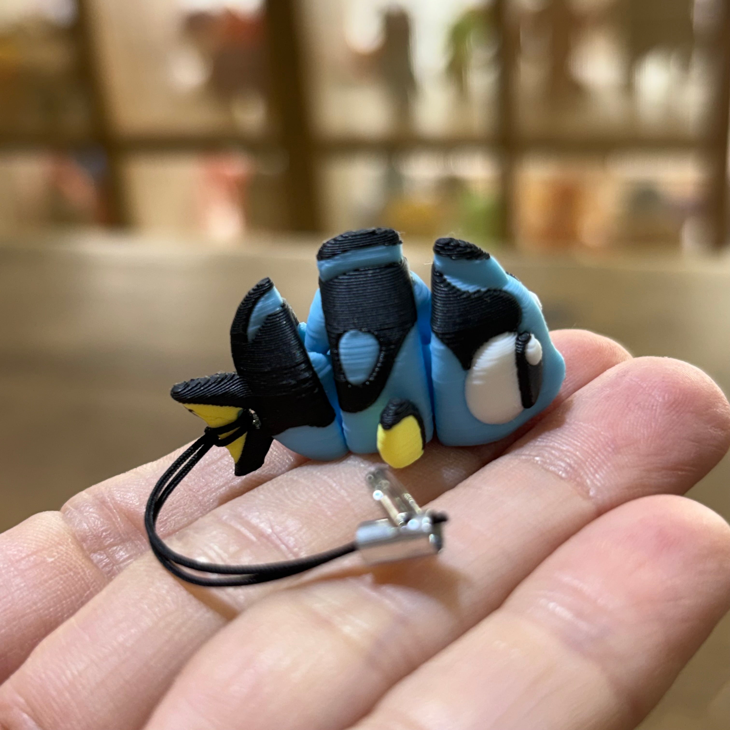 LLAVERO MINI PEZ AZUL