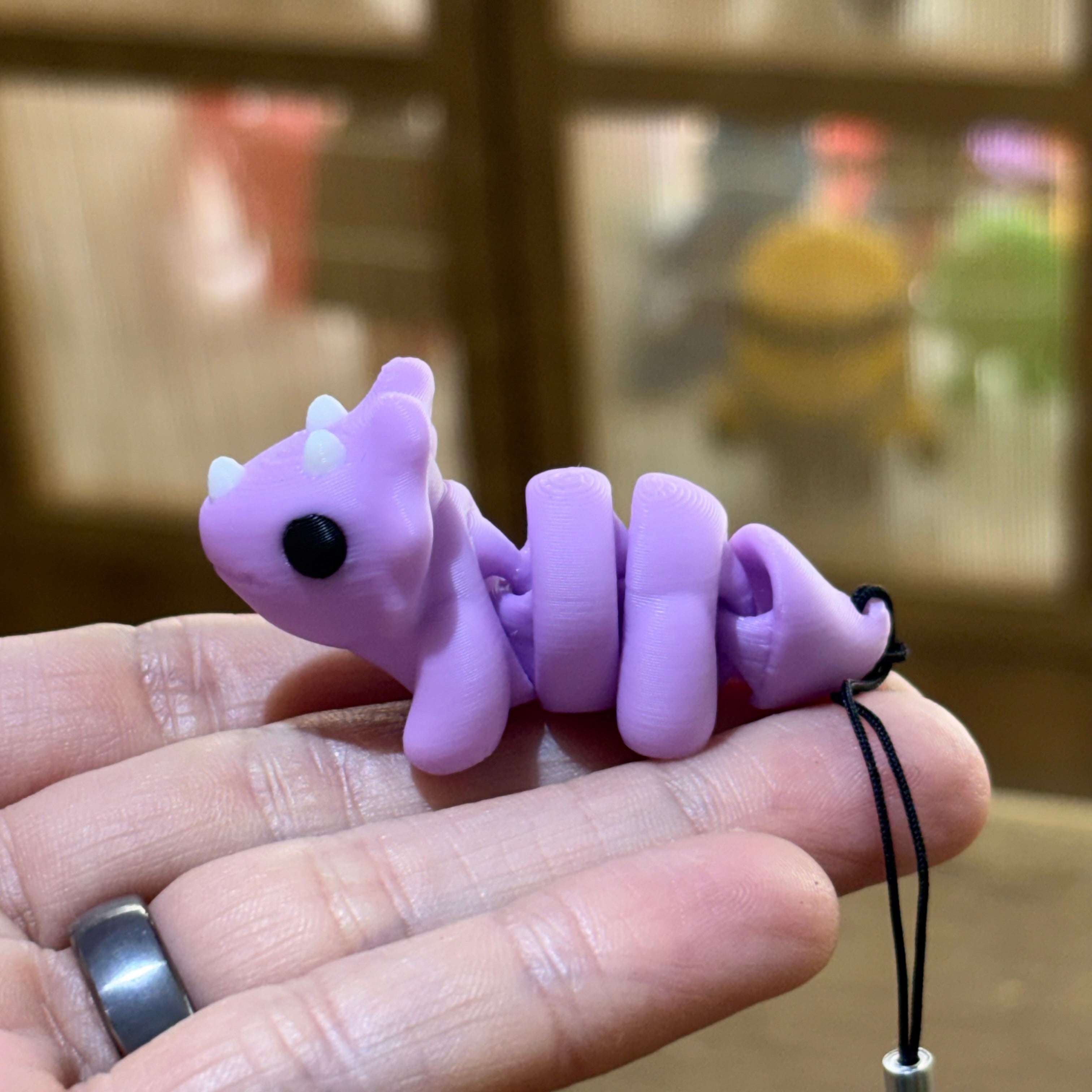 LLAVERO MINI TRICERATOPS FLEXI LILA