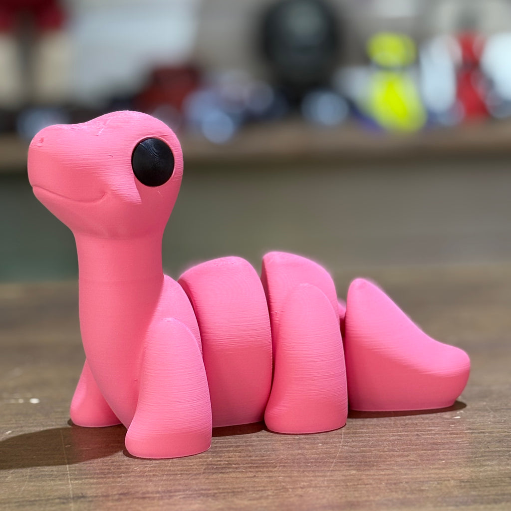 MAXI BRONTOSAURUS FLEXI ROSA