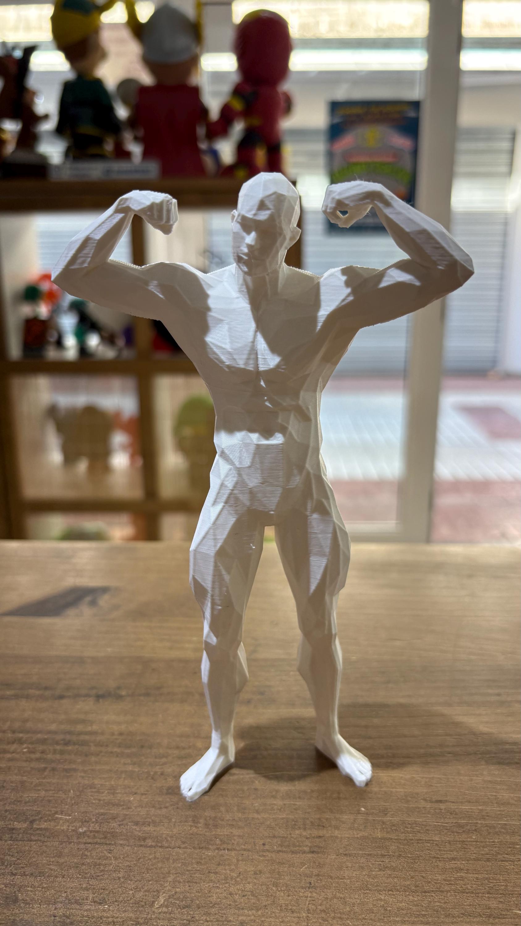 FIGURAS MASCULINAS DE FUERZA ESTILO POLIGONAL