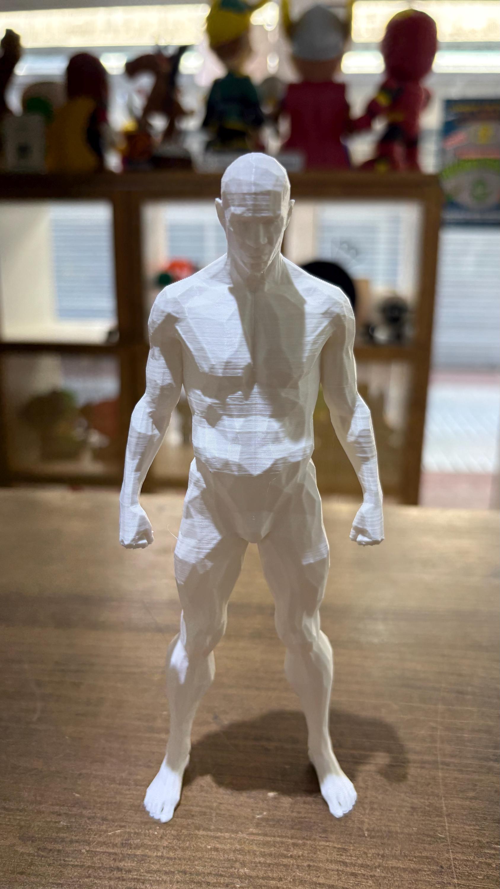 FIGURAS MASCULINAS DE FUERZA ESTILO POLIGONAL