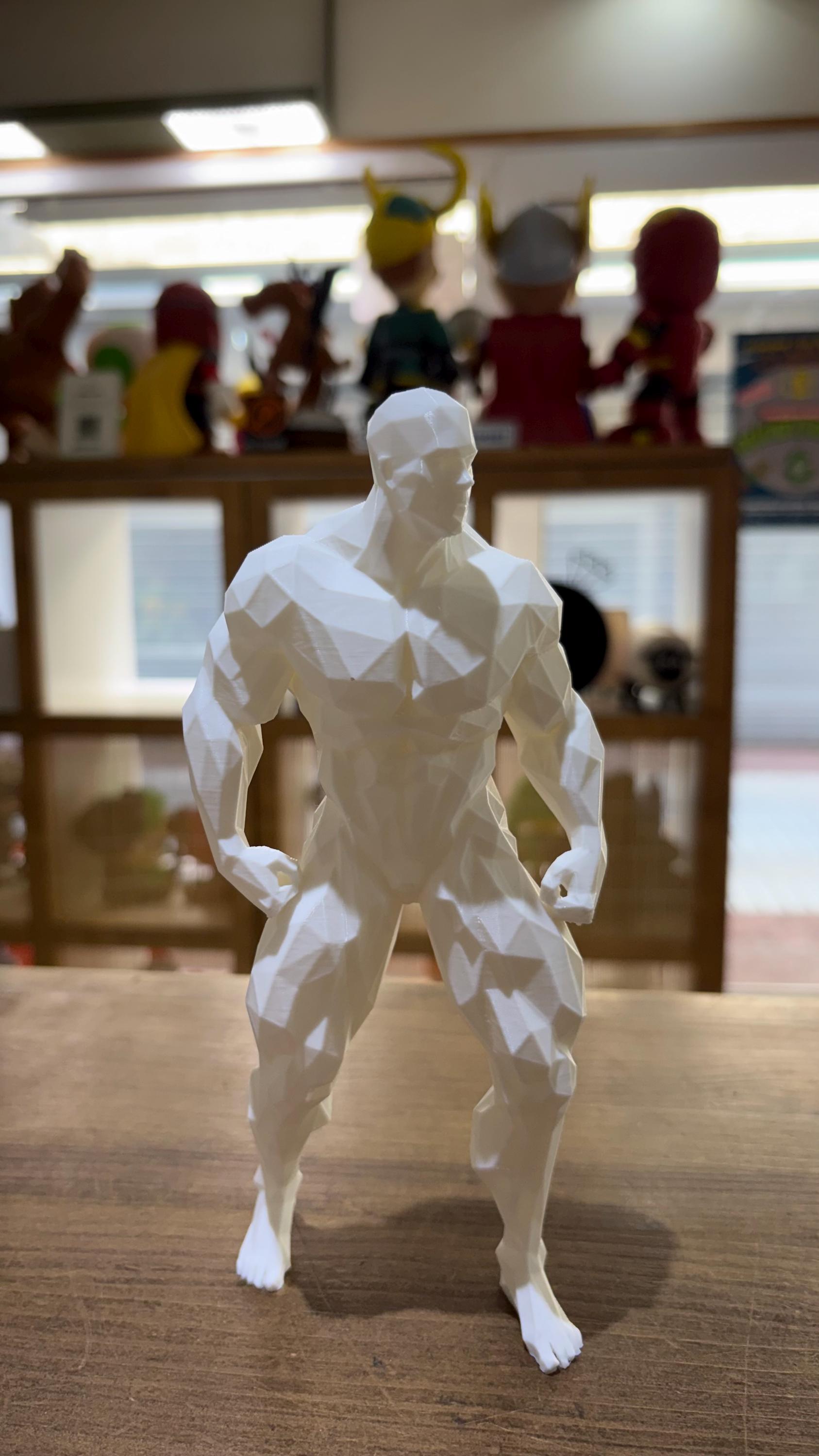 FIGURAS MASCULINAS DE FUERZA ESTILO POLIGONAL